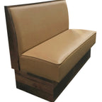 Thumbnail image #1 for G & A Commercial Seating Scott SCOTT-3/4-48 3/4 Circle Booth, Upholstered Seat and Back, Wood Frame, 43–48"H
