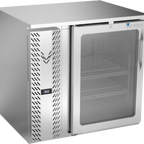 Thumbnail image #1 for Victory Refrigeration VBB36HC-FG-S Food-Rated Back Bar Refrigerator, 36 in, 1 Glass Door, Stainless Steel