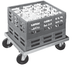 Thumbnail image #5 for Channel Manufacturing Aluminum Glass Rack / Milk Crate Dolly for One 20 x 20 Rack, 22 x 22 x 7.5 In.