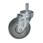 Thumbnail image #1 for Component Hardware CMT2-5RPB 5-Inch Gray Polyurethane Swivel Threaded-Stem Caster, No Brake, 250 lb Capacity