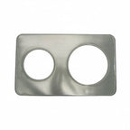 Thumbnail image #1 for Libertyware SAP68 Stainless Steel Adapter Plate with 6-3/8" and 8-3/8" Round Cutouts Case of 10