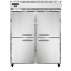 Thumbnail image #1 for Continental Refrigerator 2RENSSPTHD Two-Section Pass-Thru Reach-In Refrigerator, 57 in Wide, Solid Half-Height Doors, Stainless Steel