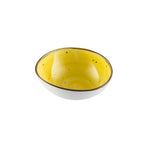Thumbnail image #1 for CAC China Tucson TUS-B7-SFL 20 oz Porcelain Soup/Salad Bowl, 7-1/2 in, Irregular Round, Sunflower Reactive Glaze Case of 2 Dozen