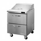 Thumbnail image #1 for Blue Air FSE LLC BLPT28-D2-HC One-Section Sandwich Prep Table, 27-1/2"W, 2 Drawers, 8-Pan Capacity, Rear-Mounted Self-Contained Refrigeration