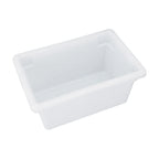 Thumbnail image #1 for CAC China FS4H-9W 5-Gallon Half-Size Polypropylene Food Storage Box, White, 18 x 12 x 9 in Case of 12