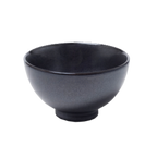 Thumbnail image #1 for Korin Inc Tessa Black RCB-G5935-TK Ceramic Rice Bowl, 10 oz., 4-1/4" Round, 2-1/2"H, Gun Metal Sheen