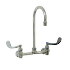 Thumbnail image #1 for Fisher 61301 Hand Sink Faucet, 8" Backsplash Mount, 12" Gooseneck Spout, Wrist Handles, 2.2 GPM Aerator