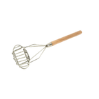 Thumbnail image #1 for Thunder Group SLPMR018 Potato Masher, 18"L, Round Face, Wooden Handle, Stainless Steel Case of 24