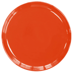 Thumbnail image #1 for Vertex China Vista VRE-PP-R Red China Pizza Plate, 13-1/8" Round, Rolled Edge, Polished Foot