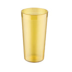Thumbnail image #1 for CAC China BVPT-24AM Plastic Tumbler, 24 oz, Amber, Pebbled Case of 2 Dozen