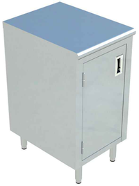18 x 24 Stainless Steel Chef Table Cabinet Base with Hinged Doors