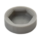 Thumbnail image #1 for 1880 Hospitality Focus Foodservice FPFC Gray Plastic Post Caps for Leveling Feet, 4-Pack Case of 50