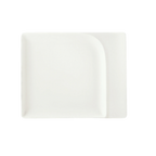 Thumbnail image #1 for Libbey Schonwald, Fine Dining 9132620 Porcelain Rectangular Contour Platter, 7-7/8"