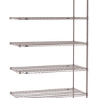 Thumbnail image #1 for Metro Super Erecta SE-2454K4-74-A5 Add-On Wire Shelving Unit, 54"W x 24"D x 74"H, 600 lb. capacity per shelf, 2000 lb. capacity per unit, 1" shelf