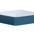 Thumbnail image #1 for Cal-Mil 24131-10-111BOWL Square Melamine Bento Sushi Box Bowl, Stone Blue, 10.5 x 10.5 x 2 in Case of 3