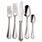 Thumbnail image #2 for 1880 Hospitality Rossini by Oneida® T314FDEF Salad/Dessert Fork, 7-1/2", 18/10 Stainless Steel, Incised Handle Design Pack of 1 Dozen