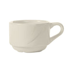 Thumbnail image #1 for Tuxton China San Marino ASU-081 3 oz Ceramic Stackable Coffee Cup, 2-1/2 in Diameter x 1-3/4 in High Case of 3 Dozen