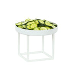 Thumbnail image #1 for Cal-Mil 23201-10-15 Buffet Tube Riser, White Metal, 10"W x 10"D x 10"H