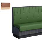Thumbnail image #1 for ATSMFG ATS AT&S-ASWB-KR42-RD GR5/COM 42" High Upholstered Wall Booth with Raindrop Back, Removable Seat and Laminate Kick Plate