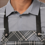 Thumbnail image #1 for Chef Works XNS05-RED-0 Adjustable Red Apron Neck Strap, 34" Maximum Length, Slider & Snap Closure