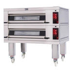 Thumbnail image #5 for Doyon Baking Equipment (Middleby) Artisan 2T2 2-Deck Electric Stone Hearth Oven, Programmable Controls, Steam Injection, Legs with Casters