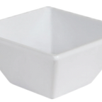 Thumbnail image #1 for G.E.T. GET ML-257-W . . Petite Bowl, 3 oz, Square, White Melamine, 3" Case of 48