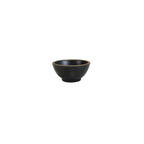Thumbnail image #1 for G.E.T. Kobe - EGS B245052-GLDB Round Melamine Bowl, 13 oz, Black with Gold Rim, 5-1/4" Diameter Case of 6