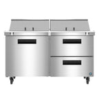 Thumbnail image #1 for Hoshizaki Steelheart SR60B-24MD2R 60-Inch 2-Section Mega Top Prep Refrigerator, 24-Pan, 1 Door/2 Drawers, Stainless Steel