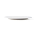 Thumbnail image #2 for Browne USA Foodservice Foundation 5630112 12-Inch Round White Vitrified High-Alumina Porcelain Plate, Wide Rim 1 Dozen