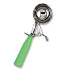 Thumbnail image #1 for Alegacy Foodservice Products AL12612 Food/Ice Cream Disher #12, 3-1/4 oz, Thumb Press, Stainless Steel, Green Handle