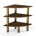 Thumbnail image #1 for Steelite International Mogogo, Modular MGCMLX04WBXF 3-Tier Corner Buffet Unit, Bengali Mango Wood Laminate, 29-1/2" x 29-1/2" x 35"H