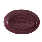 Thumbnail image #1 for CAC China Tango TG-51-PLM Porcelain Oval Platter, 15-3/4"L x 11"W x 1-1/2"H, Embossed Rim, Plum 1 Dozen