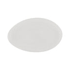 Thumbnail image #1 for CAC China Bahamas BHM-61 16" Oval Embossed Porcelain Platter, Bone White 1 Dozen