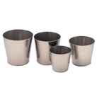 Thumbnail image #2 for JB Prince M184 D Round Timbale Mold, 2-3/4" Diameter x 2-3/4"H, 6-1/2 oz., 18/10 Stainless Steel