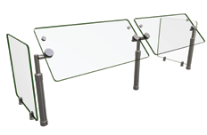 Product image #2 for Hatco Flav-R-Shield Adjustable Single-Sided Self-Service Food Shield, 60 Inch Wide, 2-Bay