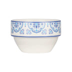 Thumbnail image #1 for Libbey Lisbon 114566 Stacking Boullion, 8 oz., porcelain, white with blue rim (36 each per case)