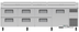Thumbnail image #10 for True 119-1/4-Inch 4-Section Pizza Prep Table with 1 Door, 6 Drawers, and Self-Contained Side-Mounted Refrigeration