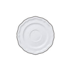 Thumbnail image #1 for Steelite International Folio, Porcelain 62568FP821 Round Porcelain Saucer, 6.5" Diameter, Slate Line Case of 2 Dozen