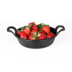 Thumbnail image #2 for G.E.T. Illogical - EGS MFP7178-B 7" Black Melamine Faux Cast Iron Fry Pan Server with Dual Handles Case of 12