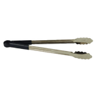 Thumbnail image #1 for Thunder Group SLTG816K Utility Tongs, 16-inch One-Piece Stainless Steel, Non-Slip Black Color-Coded Handle Case of 120