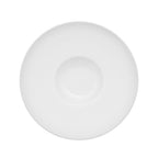 Thumbnail image #1 for CAC China Transitions TST-H4 Porcelain Gourmet Bowl, 1 oz, 4" Round Hat Shape, Wide Rim, Embossed Case of 3 Dozen