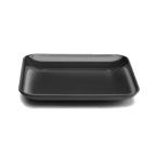 Thumbnail image #1 for G.E.T. Classic - EGS M1325SQ-B Square Black Melamine Platter, 13-1/4" x 1-1/2"H, 3 qt. Case of 4