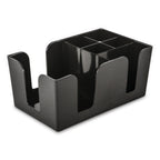 Thumbnail image #1 for Concasse MCCAS Bar Garnish Caddy, 6 Compartments, Black Plastic Case of 12