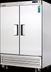 Thumbnail image #5 for Everest Refrigeration EBR2 Two-Section Bottom Mount Reach-In Refrigerator, 50 Cu. Ft., Stainless Steel