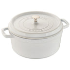 Thumbnail image #2 for Zwilling J.A. Henckels Staub® 1004216 Round Enameled Cast Iron Dutch Oven, 5.5 qt, White, Induction-Ready, with Cover