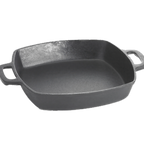 Thumbnail image #1 for TableCraft Products CW30114 Square Cast Iron Fry Pan, 2-1/4 qt., Pre-Seasoned, Induction Ready, Dual Handled Case of 4