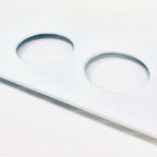 Thumbnail image #1 for G.E.T. 1/3LIDL2-MOD-WW Fit Perfect Tile Lid for GN1/3 Pan, 12-3/8 x 6-3/4 x 3/4 in, 2 Bottle Openings