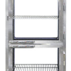 Thumbnail image #1 for Continental Refrigerator 1RXNPTHD-GD-GD 1-Section Pass-Thru Reach-In Refrigerator, 36-1/4" Wide, Half-Height Glass Doors, Self-Contained