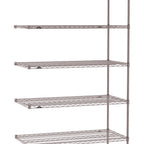 Thumbnail image #1 for Metro Super Erecta SE-2430K4-74-A5 Add-On Wire Shelving Unit, 30"W x 24"D x 74"H, 800 lb. capacity per shelf, 2000 lb. capacity per unit, 1" shelf