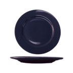 Thumbnail image #1 for International Tableware Cancun CA-6-CB Ceramic Plate, 6-5/8" Round, Wide Rim, Rolled Edge, Cobalt Blue Case of 3 Dozen